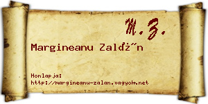 Margineanu Zalán névjegykártya